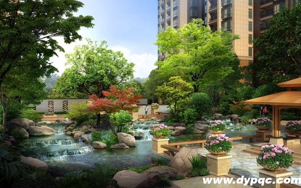 庭院叠水景观喷泉